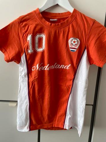 Oranje T-Shirt Nederland Maat 158-164 | 12-13 Jaar beschikbaar voor biedingen