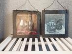 Leisteen / leisteen borden / leisteen bordjes / lijstjes, Ophalen of Verzenden, Gebruikt, Hout, Minder dan 50 cm