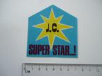 sticker JC SUPERSTAR j.c. jezus cruijff cruyff retro vintage, Verzamelen, Stickers, Verzenden
