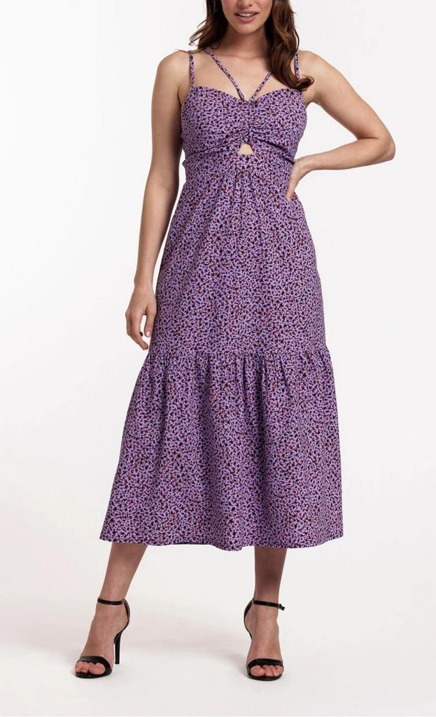 ZGAN!Mooie Studio Anneloes Dyla Little Cheeta dress maat L!, Kleding | Dames, Jurken, Zo goed als nieuw, Maat 42/44 (L), Overige kleuren