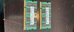 2x 1GB ddr2 (sodimm) ram geheugen pc2-5300, Computers en Software, RAM geheugen, 1 GB of minder, Ophalen of Verzenden, Zo goed als nieuw