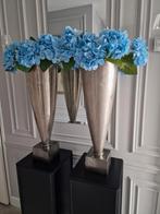 2x Colmore By Diga massief metaal vazen vaas planten potten, Huis en Inrichting, Woonaccessoires | Vazen, Overige materialen, Overige kleuren