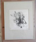 Jan Mensinga 2 x lithografie portret 1983, Verzenden