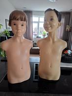 Vintage Kinder Etalagepoppen jongen en meisje, Ophalen