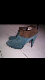 ENKEL LAARSJES van 's Oliver, turquoise met bruin, suede, Kleding | Dames, Schoenen, Overige kleuren, Ophalen of Verzenden, Zo goed als nieuw