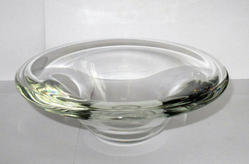 Industria Vetraria Valdarnese IVV, handmade glazen schaal., Antiek en Kunst, Antiek | Glas en Kristal, Ophalen of Verzenden