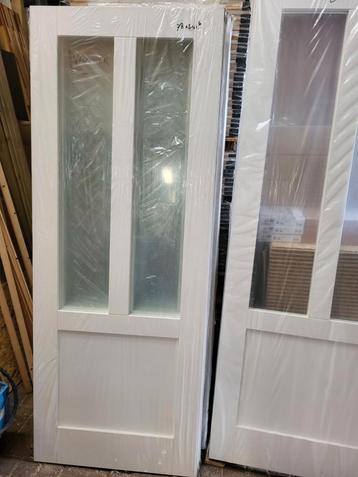 78x201,5cm binnendeur opdek en stomp incl veiligheid glas beschikbaar voor biedingen