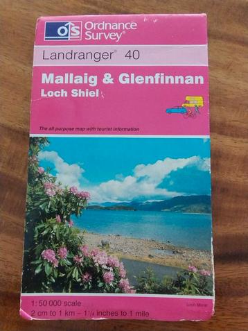 Ordnance Survey Landranger No 40 beschikbaar voor biedingen