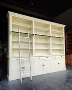 Crème Boekenkast | Bibliotheekkast | Open vakkenkast  #2694, Niet ingevuld, Gebruikt, Met deur(en), 200 cm of meer