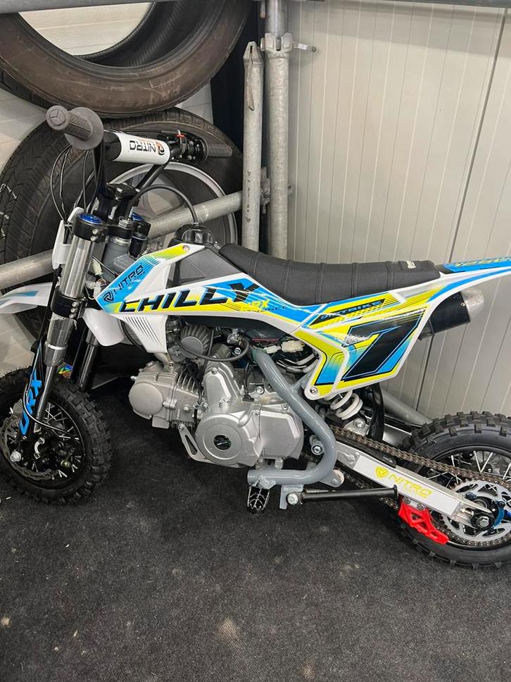 Nitro chilly ….. pitbike/kinder crossmotor, Fietsen en Brommers, Minibikes, Midibikes en Pitbikes, Zo goed als nieuw, Pitbike