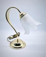 Vintage Art Deco Tafellamp Massive - Jaren 80, Gebruikt, Ophalen of Verzenden, Glas, Minder dan 50 cm