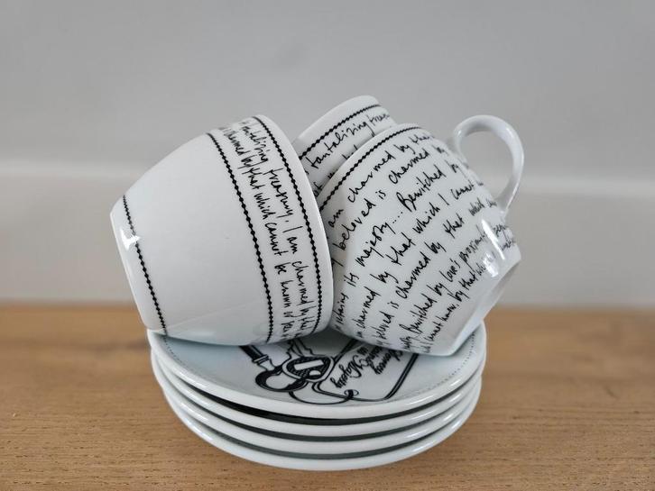 Cappuccino kopjes en espresso kopjes van Marlies Dekkers, Huis en Inrichting, Keuken | Servies, Gebruikt, Kop(pen) en/of Schotel(s)