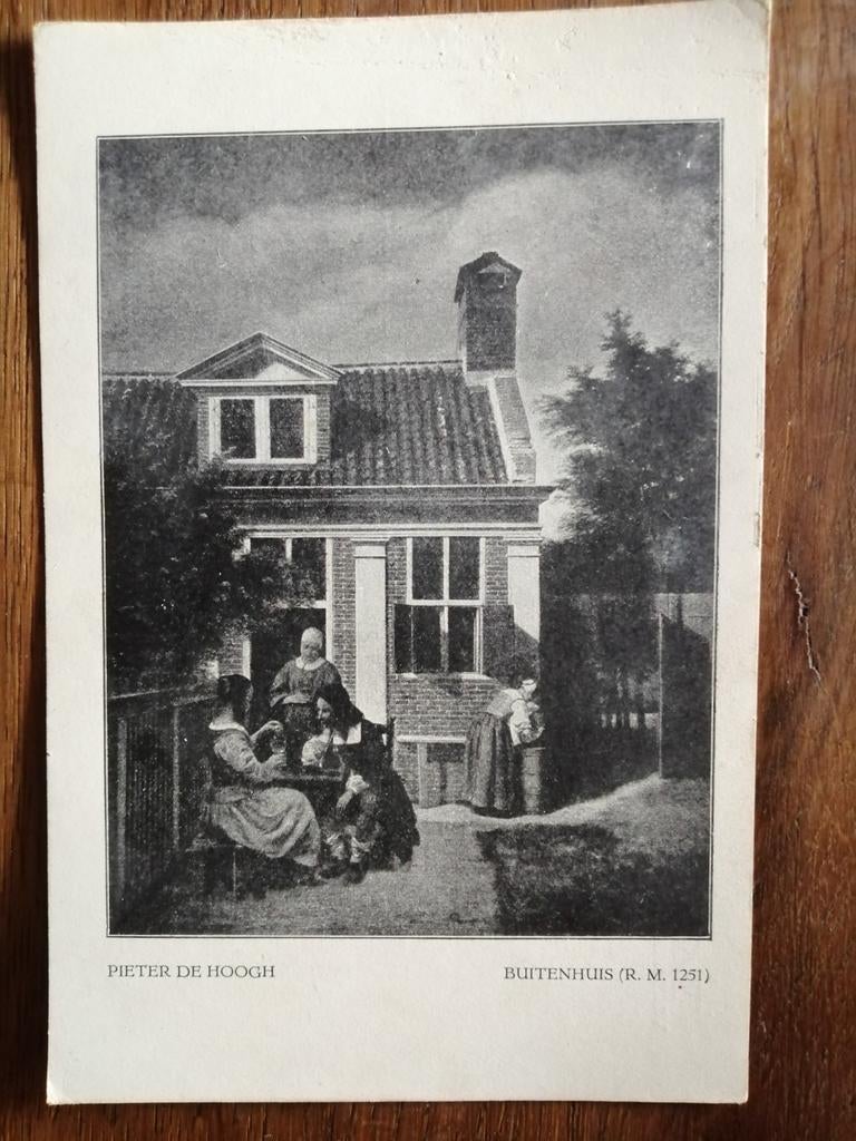 Oude ansichtkaart Pieter de Hoogh Buitenhuis R. M. 1251, Ophalen of Verzenden