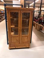 Nette eiken buffetkast vitrinekast, Ophalen, Zo goed als nieuw, X, 25 tot 50 cm