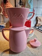 Melitta roze koffiepot met filter 102 vintage., Antiek en Kunst, Ophalen