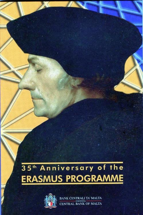 2 Euro Malta 2022 in BU Blister - 35 jaar Erasmus Programma, Postzegels en Munten, Munten | Europa | Euromunten, Losse munt, 2 euro