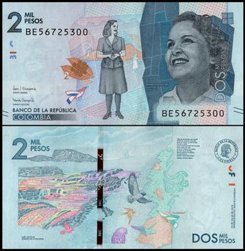 Columbia 2016/2021, de 3 nieuwste bankbiljetten (UNC) beschikbaar voor biedingen