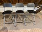 IKEA Barkrukken - Zwart Hout & Metaal, Huis en Inrichting, Ophalen, Gebruikt, Drie, Zwart