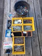 Partij bouten, moeren en spijkers en diversen, Ophalen, Gebruikt, Minder dan 50 mm, Bouten of Moeren