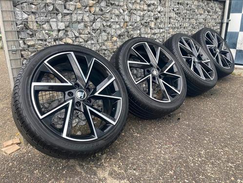 19 inch Skoda Octavia velgen 5x112 + CADDY Audi A3  banden, Auto-onderdelen, Banden en Velgen, Banden en Velgen, Zomerbanden, 19 inch