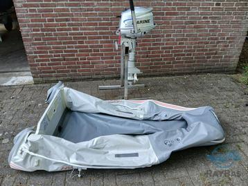 Leuke rubberboot voor 2 personen / Nimarine 4 pk / 4-takt /  beschikbaar voor biedingen