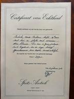 Antieke Mahonie Tafel 19e Eeuw met Certificaat, Ophalen