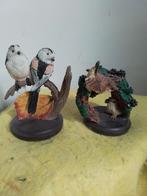 14506/14) 2 mooie vogel beeldjes  winterkoning en staartmees, Verzamelen, Ophalen of Verzenden, Zo goed als nieuw, Dier