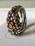 Zeldzame en prachtige zilveren Pandora ring zgan, Ophalen of Verzenden, Dame, Zilver, Goud