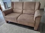 Beige 2-zits bank, Ophalen, 150 tot 200 cm, Tweepersoons, 75 tot 100 cm