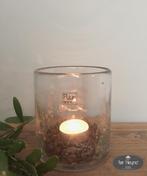 Windlicht 10/10 metal chips Puur Wonen stoer sober landelijk, Huis en Inrichting, Woonaccessoires | Overige, Verzenden, Nieuw