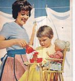Retro reclame 1962 Sunil wasmiddel meisje met pop, Verzamelen, Retro, Overige typen, Ophalen of Verzenden