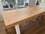 Eettafel eikenhout van Houtmerk!, Huis en Inrichting, Tafels | Eettafels, Eikenhout, 200 cm of meer, Zo goed als nieuw, Vijf personen of meer