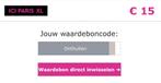 ICI Paris 15€ korting (online), Tickets en Kaartjes, Eén persoon, Cadeaubon