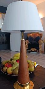 Tafellamp Vibia Spain Hout Brass, Minder dan 50 cm, Ophalen of Verzenden, Zo goed als nieuw, Hout