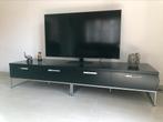 Donkerbruin houten TV meubel, Minder dan 100 cm, 25 tot 50 cm, Ophalen of Verzenden, Zo goed als nieuw