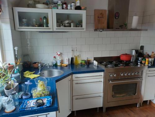 Nette kwaliteitskeuken, Huis en Inrichting, Keuken | Complete keukens, Gebruikt, Hoekkeuken, Wit, Composiet, Ophalen