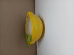 Citroenen kaars, Huis en Inrichting, Ophalen of Verzenden, Zo goed als nieuw, Overige materialen, Minder dan 25 cm