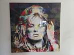 Kunstwerk Kate Moss op aluminium(120x120cm), Ophalen