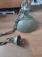 hanglamp met ketting, Ophalen, Gebruikt, Vintage, Metaal