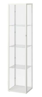 IKEA BLALIDEN Vitrinekast van glas 151x35x32 (wit), Huis en Inrichting, Met deur(en), 25 tot 50 cm, 100 tot 150 cm, Minder dan 50 cm