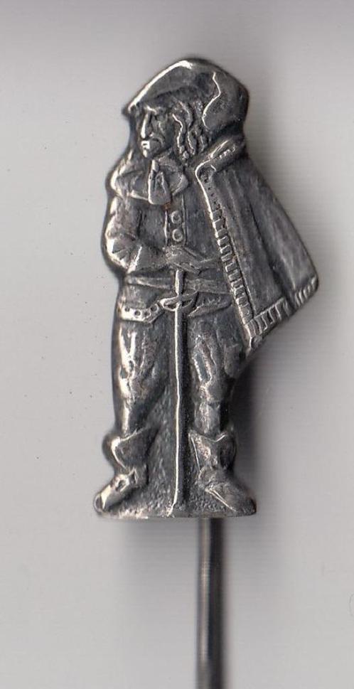 Oud Hollandse Ridder met Zwaard speldje, Verzamelen, Militaria | Algemeen, Landmacht, Embleem of Badge, Nederland, Ophalen of Verzenden