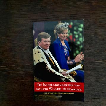Collectorsitem: nieuw boek Inhuldigingsrede  Wilem-Alexander beschikbaar voor biedingen