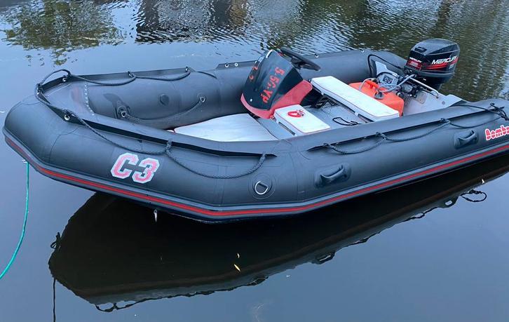 Bombard Commando C3 incl 25 pk Mercury, Watersport en Boten, Rubberboten, Gebruikt, Zodiac, Overige materialen, Minder dan 70 pk