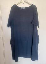Blauwe katoenen jurk Ninq Kendosa met zakken, maat L, Blauw, Maat 42/44 (L), Ophalen of Verzenden, Knielengte