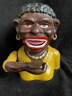 Gietijzeren mechanische spaarpot Dinah, Ophalen of Verzenden, Zo goed als nieuw, Metaal of Blik, Overige thema's