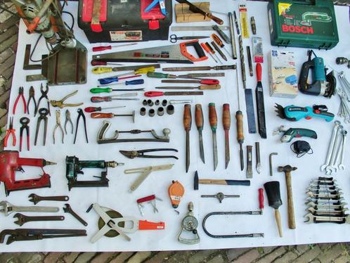 Partij gereedschap - Hand / electr. - Kwaliteit - 125 stuks, Doe-het-zelf en Verbouw, Gereedschap | Handgereedschap, Gebruikt