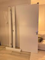 Witte deur en kunststof kozijn (93 x 231,5 cm), Doe-het-zelf en Verbouw, Deuren en Horren, Ophalen, Kunststof, 80 tot 100 cm, 215 cm of meer