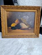 Stilleven Schilderij met Eend en Fruit, Antiek en Kunst, Kunst | Schilderijen | Klassiek, Ophalen of Verzenden