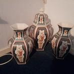 Kaststel groen beschilderd porselein, Ophalen of Verzenden