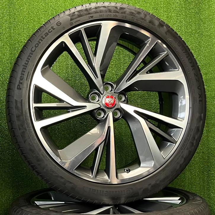 Originele 22 inch Jaguar velgen met banden I-pace F-pace, Auto-onderdelen, Banden en Velgen, Banden en Velgen, Zomerbanden, Overige maten